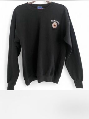 VINTAGE 90’S PRINCETON UNIVERSITY BLACK CREWNECK CHAMPION SWEATSHIRT SIZE MEDIUM